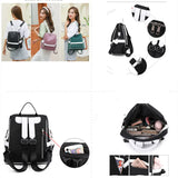 Waterproof Oxford Cloth Backpack for Women Girls School Bags Casual Travel