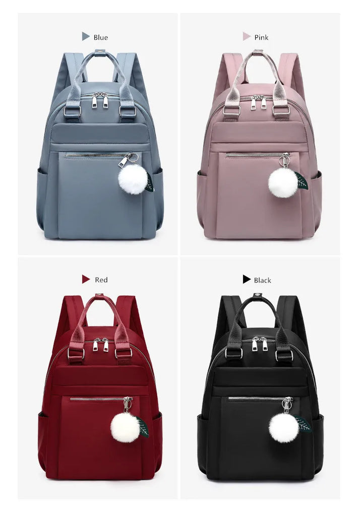 Women's Waterproof Nylon Backpack Travel Bag