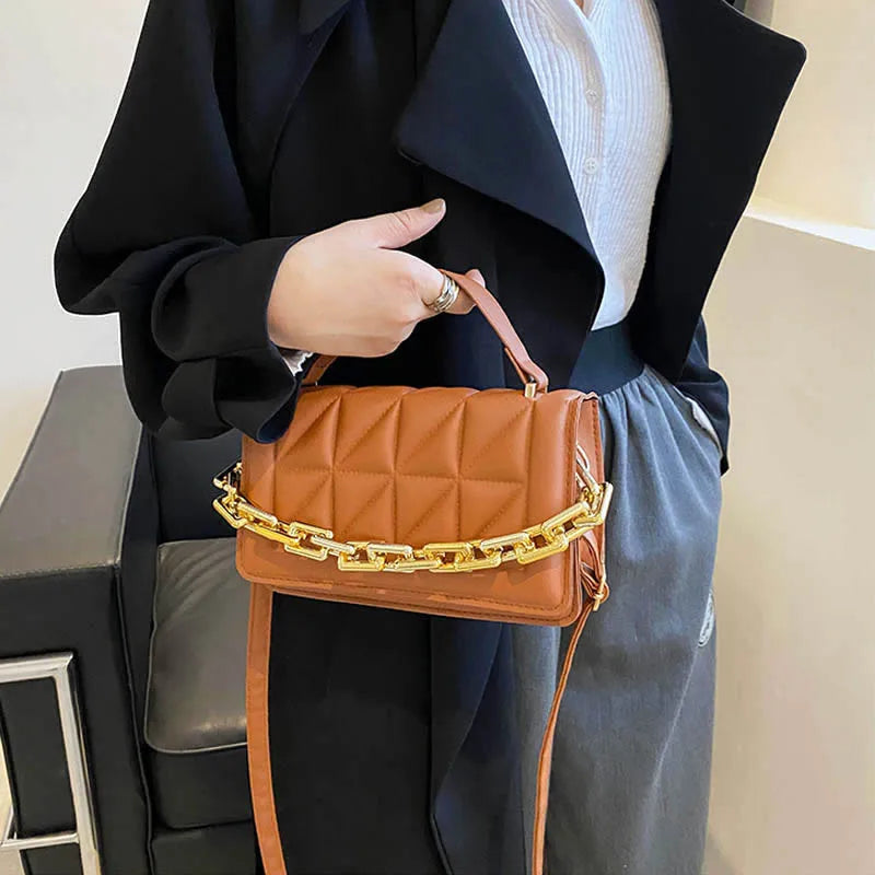 Thick Chain Handbag Adjustable Shoulder Strap Crossbody Bags