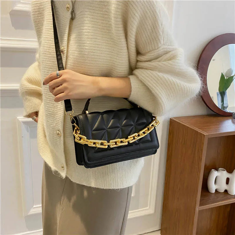 Thick Chain Handbag Adjustable Shoulder Strap Crossbody Bags