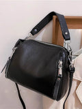 Leather Women's Shoulder Bag Bucket Clutches Female Crossbody Bags