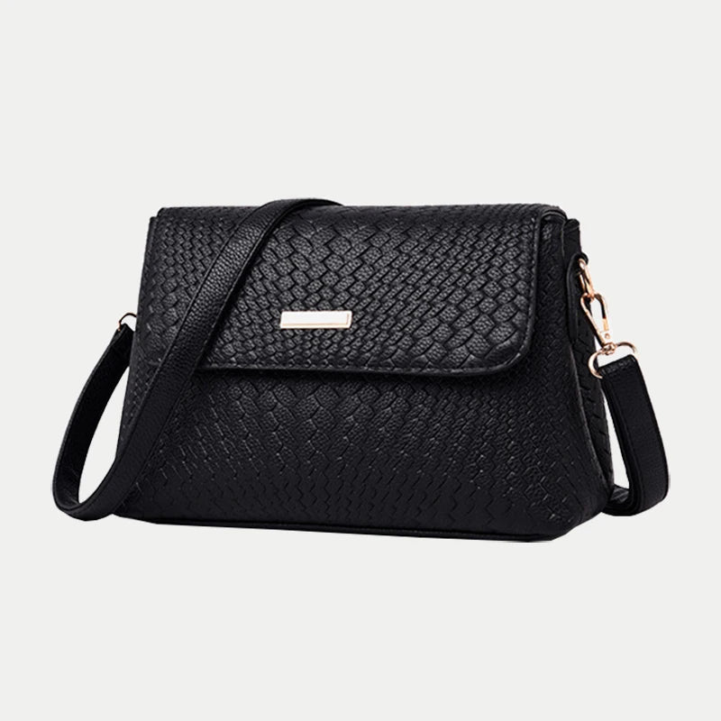 Women's PU Leather Shoulder Bag Crossbody Messenger Handbag Purse