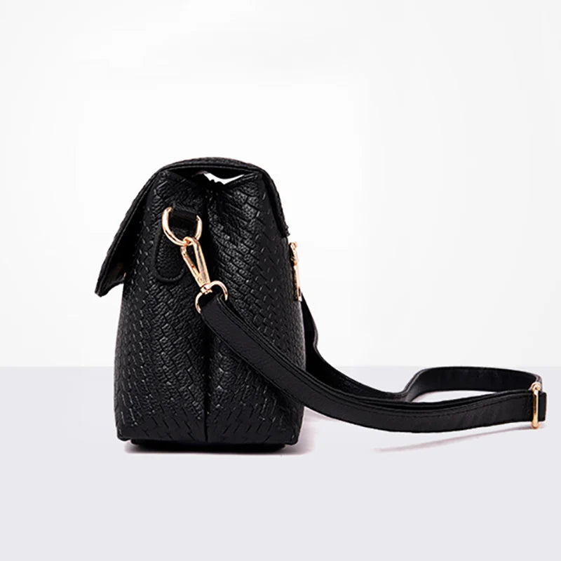 Women's PU Leather Shoulder Bag Crossbody Messenger Handbag Purse