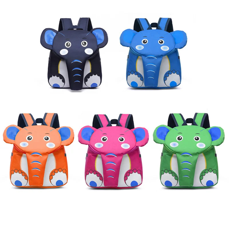 Elephant School Backpack for Kids 3D Animal Boys Girls' Backpacks