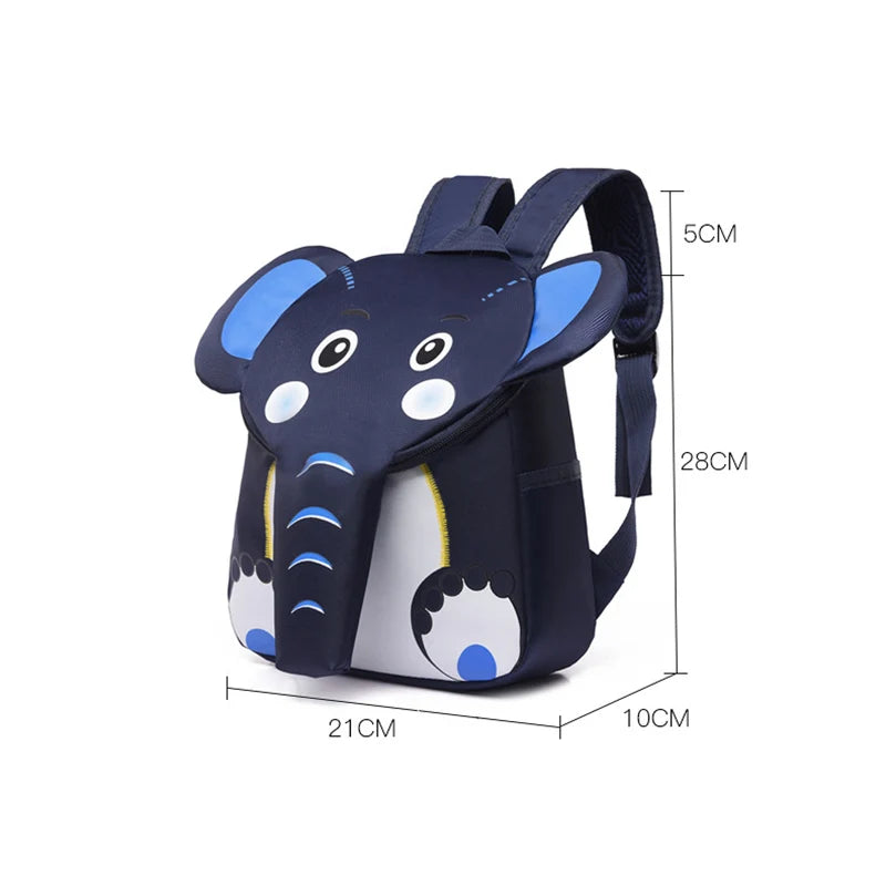 Elephant School Backpack for Kids 3D Animal Boys Girls' Backpacks