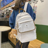 Breathable Backpack Women's Bag Large Capacity Schoolbag for Student