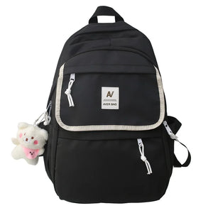 Breathable Backpack Women's Bag Large Capacity Schoolbag for Student