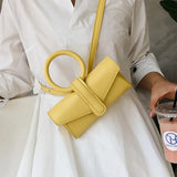 Bright Crossbody Bags PU Leather Chest Shoulder Bag Women Female
