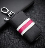 British Style Colorful Stripes Key Wallet Leather Key Wallet For Car