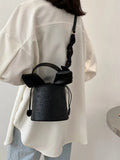 Bucket Bag Women's Tote PU Leather Crossbody Shoulder Bags for Women