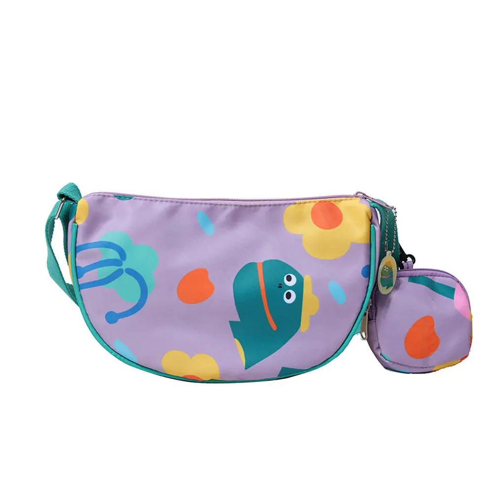 Cartoon Print Women's Sling Bag Casual Crossbody Handbag