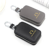 Cat Printed Leather Key Case Zipper Wallet Keychain Holder Cover