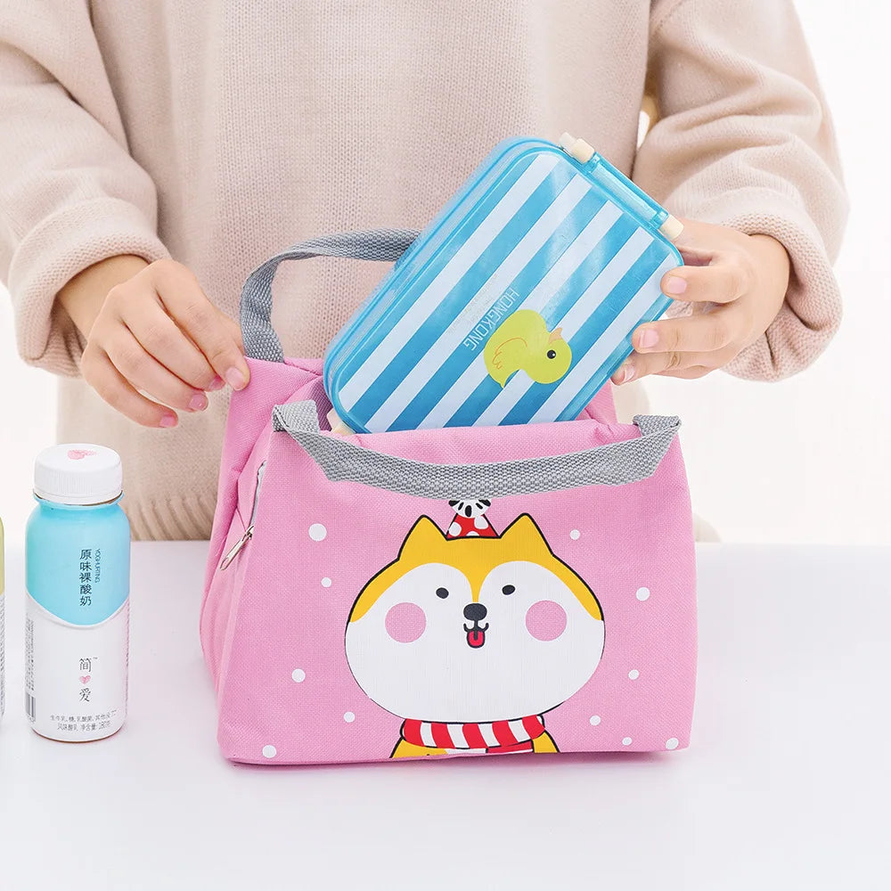 Cartoon Lunch Bag Insulated Lunch Box Tote for Women Girl Kids Children