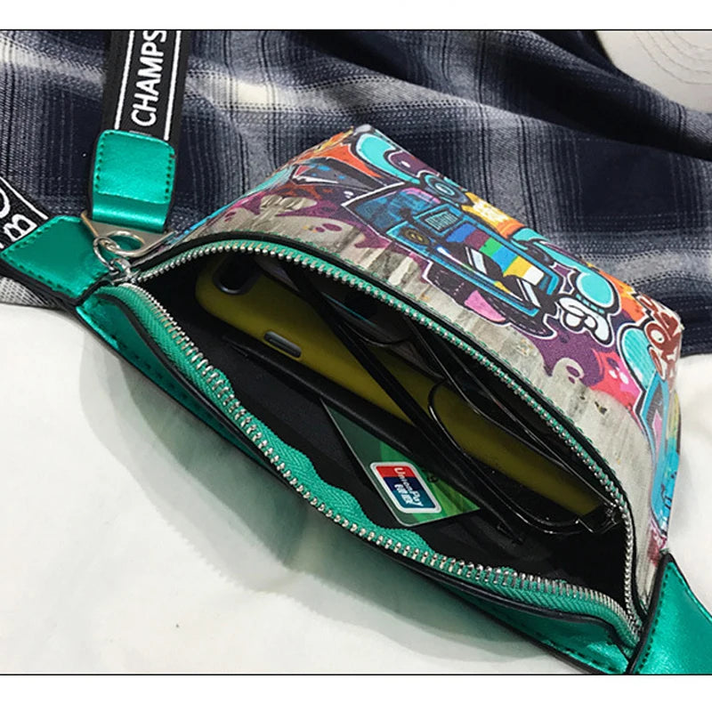 Cartoon Fanny Pack Waist Bags Women Crossbody Chest Bag