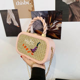 Cartoon Print Small Square Bag for Women