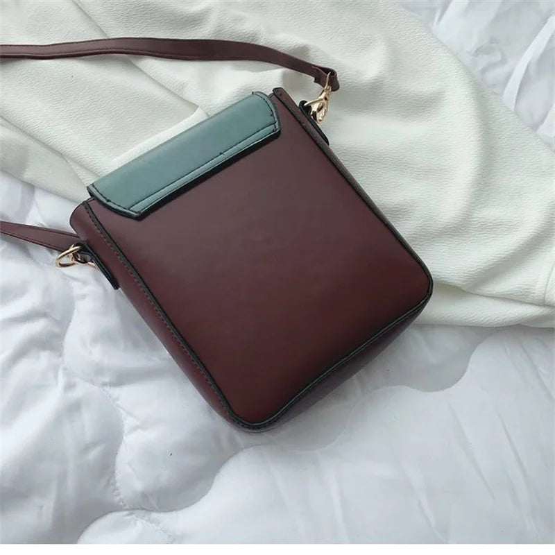Retro Cartoon Small Square Bag Phone Pouch