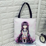 Casual Cartoon Printing Women Handbag Female High Durable Canvas Shoulder Bag