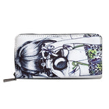 Casual Cartoon Printing Women's Wallet Soft PU Leather Purse Pretty Clutch