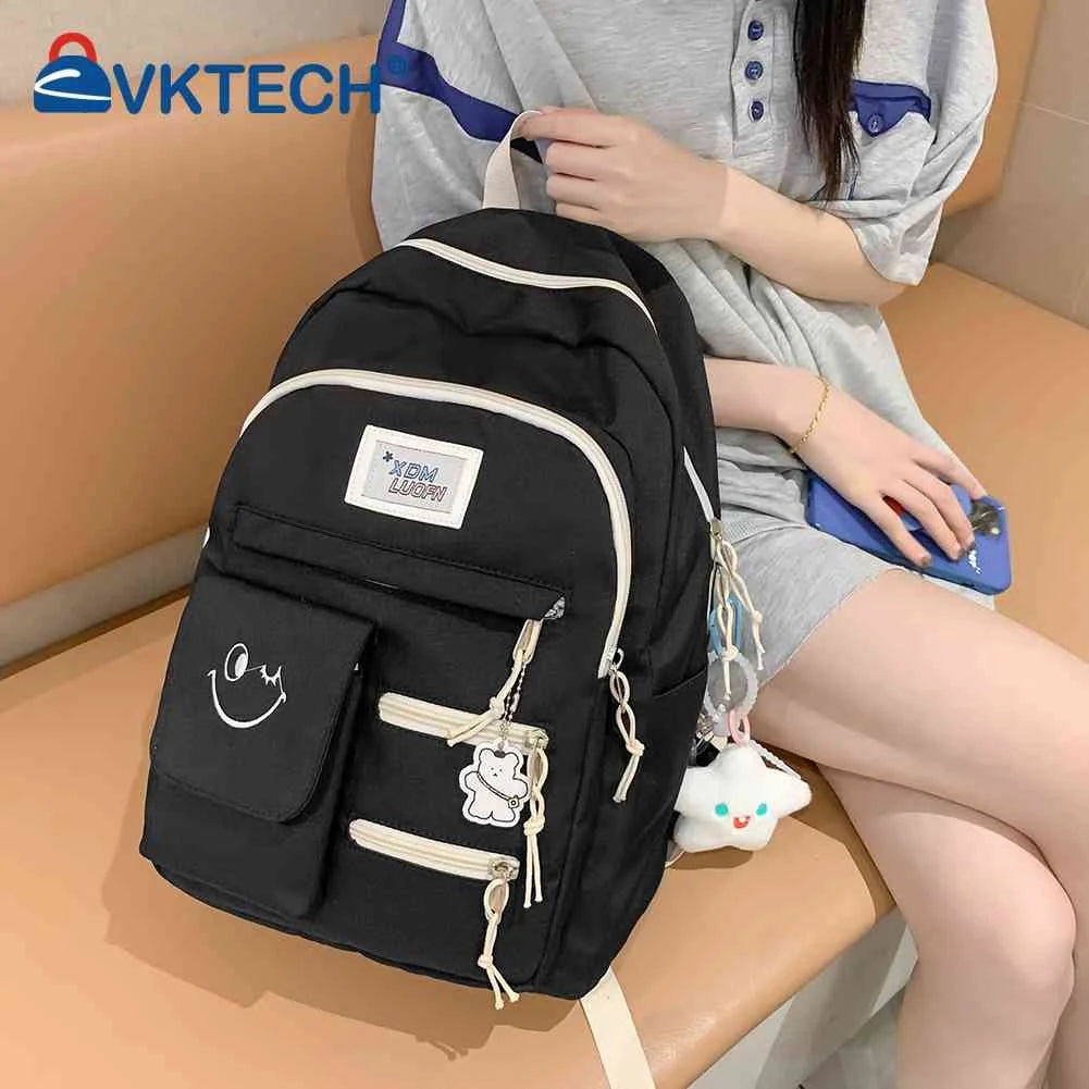 Casual Ladies Bookbags Hit Travel Book Backpack College Backpack Large Capacity