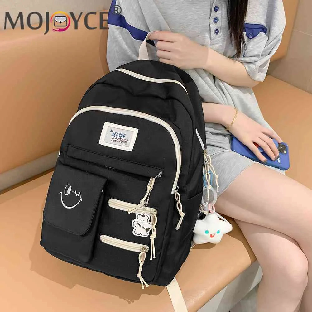 Casual Ladies Bookbags Hit Travel Book Backpack College Backpack Large Capacity