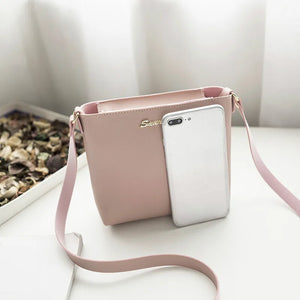 Casual Small PU Leather Messenger Bag for Women