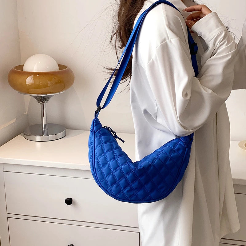 Casual Solid Crossbody Shoulder Bags for Women Handbag Female Hobos Bag