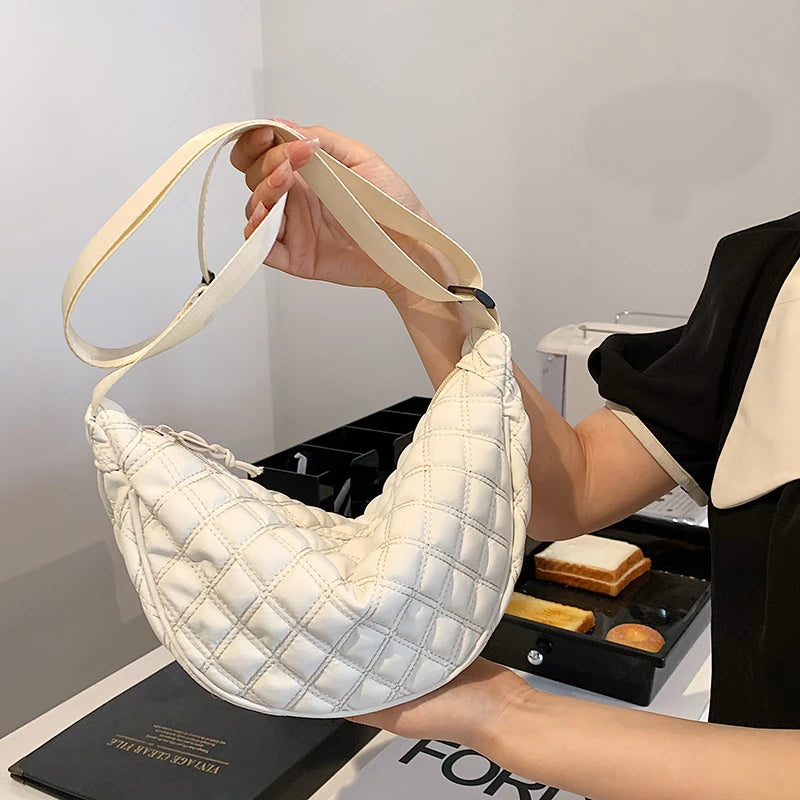 Casual Solid Crossbody Shoulder Bags for Women Handbag Female Hobos Bag