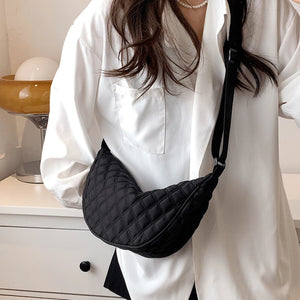 Casual Solid Crossbody Shoulder Bags for Women Handbag Female Hobos Bag