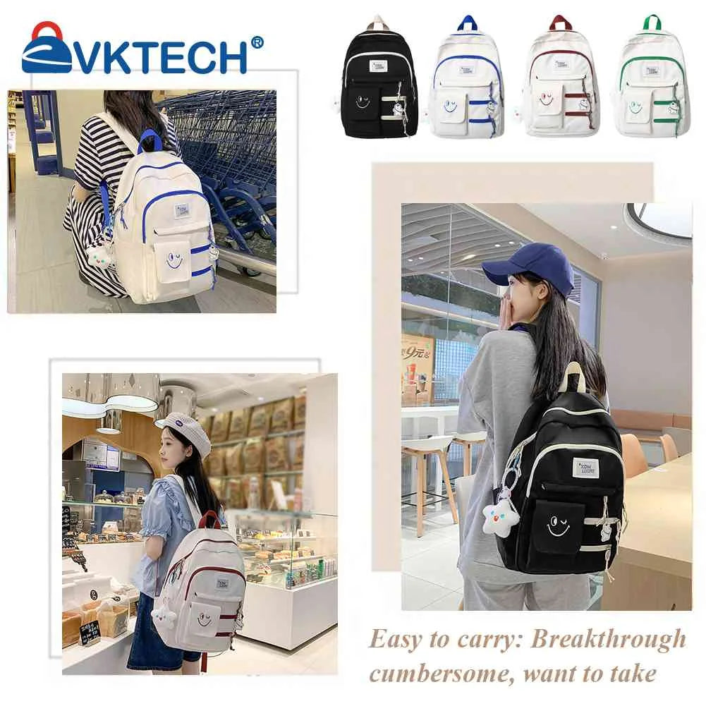 Casual Student School Bag Backpack Large Capacity Girl College Backpack
