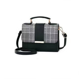 Casual Vintage Leather Sling Panelled Purse Shoulder Bag