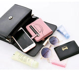 Casual Vintage Leather Sling Panelled Purse Shoulder Bag
