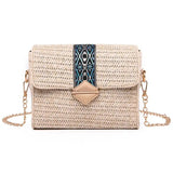 Casual Ethnic Style Chain Shoulder Bag Portable Satchel Crossbody Bag