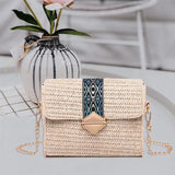 Casual Ethnic Style Chain Shoulder Bag Portable Satchel Crossbody Bag