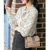Casual Ethnic Style Chain Shoulder Bag Portable Satchel Crossbody Bag
