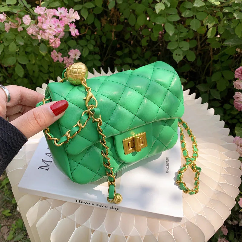 Vintage Chain Shoulder Bag Crossbody Handbag