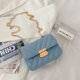 Chain Strap Handbags Women Summer Pu Leather Shoulder Bag