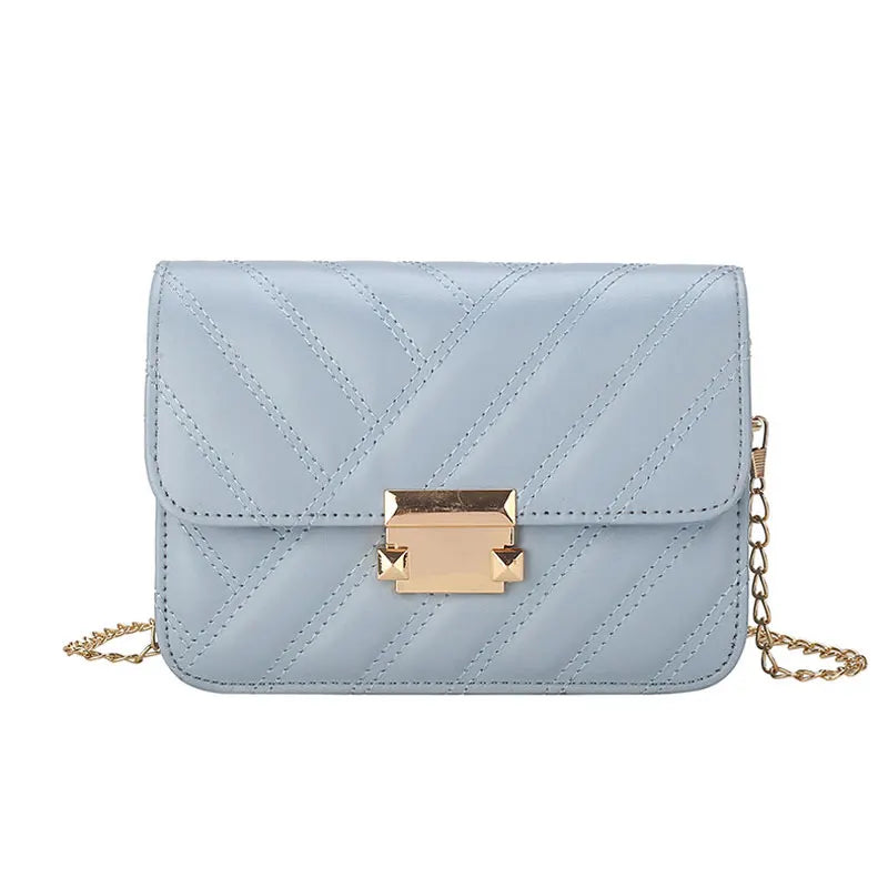 Chain Strap Handbags Women Summer Pu Leather Shoulder Bag