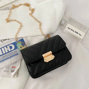 Chain Strap Handbags Women Summer Pu Leather Shoulder Bag
