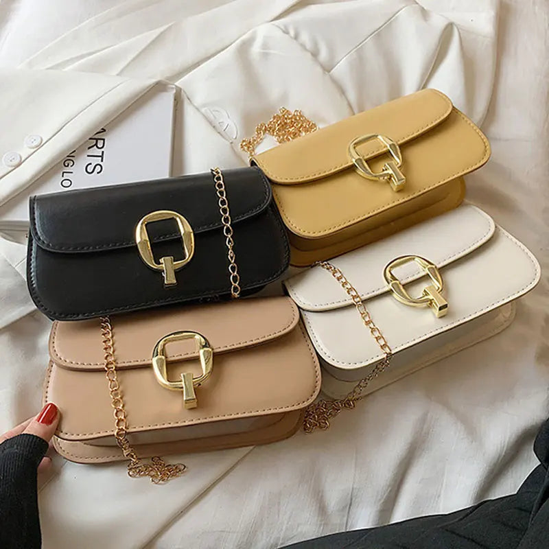 Chain Style Crossbody Bag for Women - Small Shoulder Bag