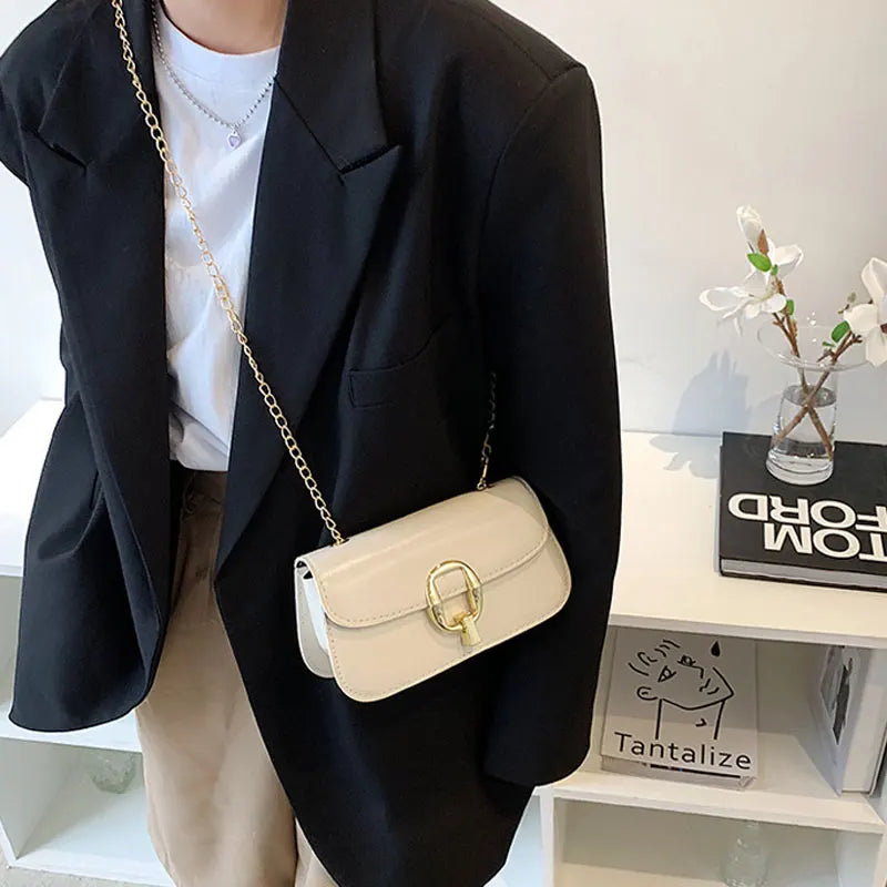 Chain Style Crossbody Bag for Women - Small Shoulder Bag