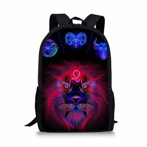 12 Constellations Pattern Children Backpack