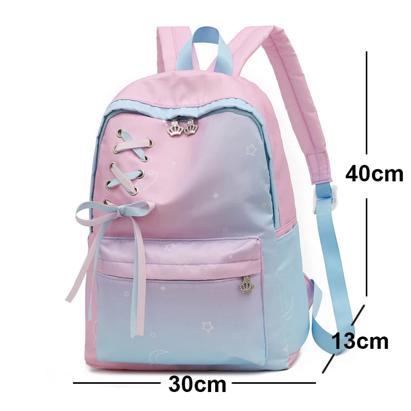 Girls School Backpack Student Book Bag Travel Backpack Kids Laptop Bags