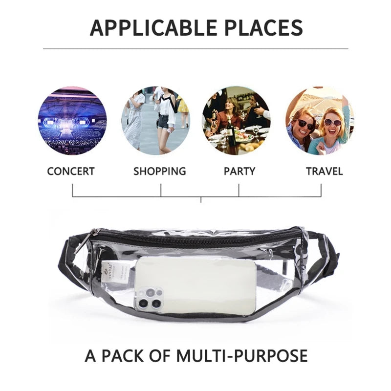 Casual Waist Fanny Pack Sling Chest Pouch Sports Travel Belt Bum Bag