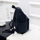 Corduroy Backpack for Women Teenger Girl Travel School Bags