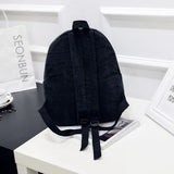 Corduroy Backpack for Women Teenger Girl Travel School Bags