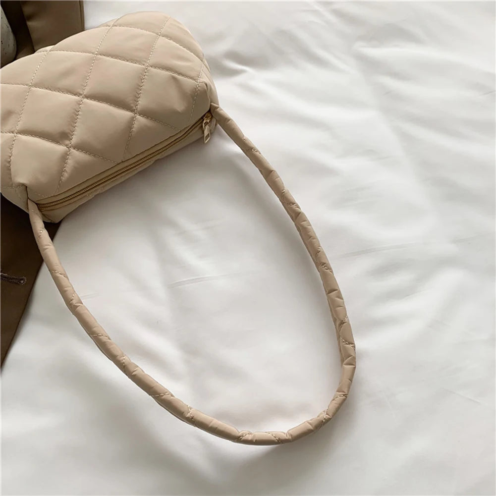 Casual Quilted Nylon Commute Bag for Women
