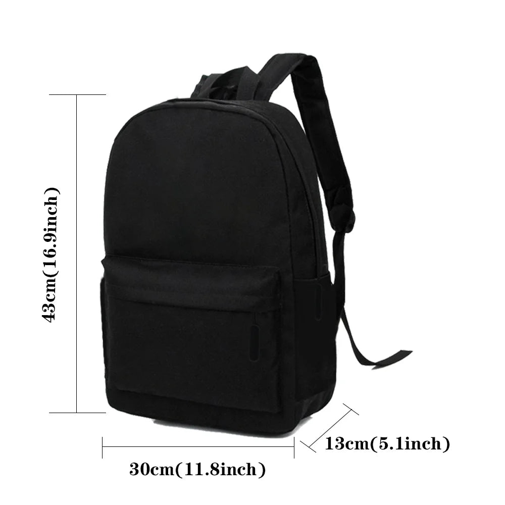 Canvas Backpack Large Capacity Travel Backpacks Unisex School Bag