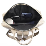 Crocodile Female Backpack School Bag Girls PU Leather Daypack