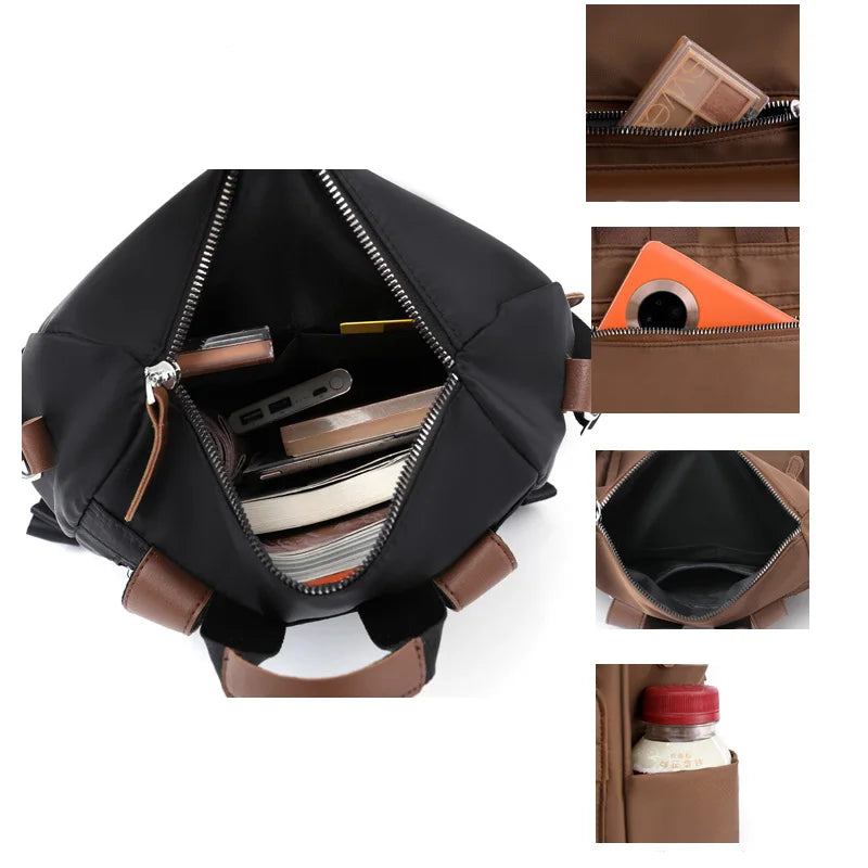 Waterproof Oxford School Bags for Teenage Girls Casual Ladies Shoulder Bags