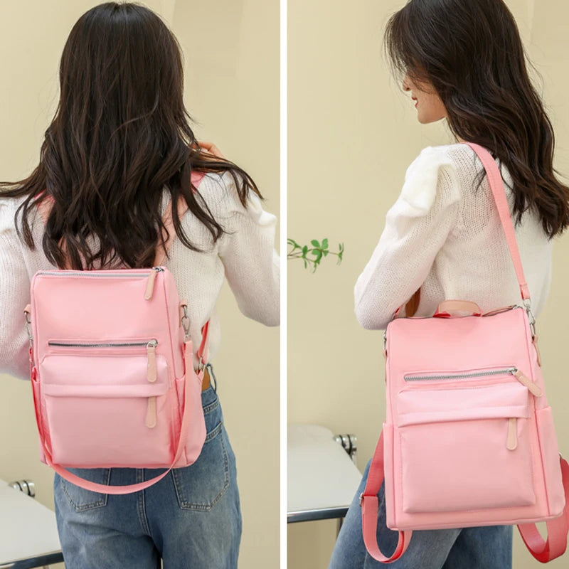 Waterproof Oxford School Bags for Teenage Girls Casual Ladies Shoulder Bags